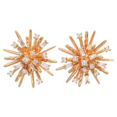 David Yurman Supernova-Ohrstecker aus 18 Karat Gelbgold mit Diamanten