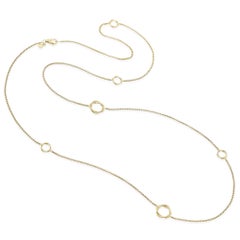 David Yurman 18K Yellow Gold Infinity Station Necklace