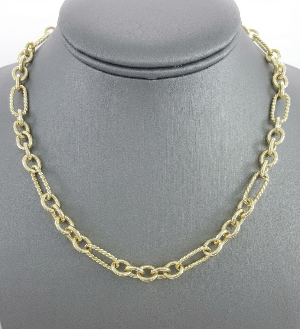 Donna David Yurman Collana A Link in oro giallo 18K in vendita
