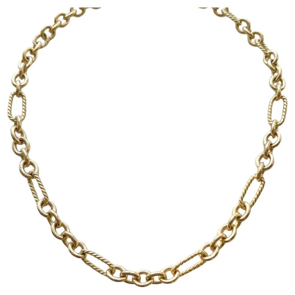David Yurman Collana A Link in oro giallo 18K