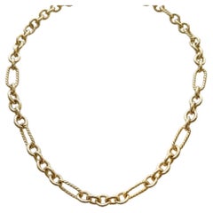David Yurman Collana A Link in oro giallo 18K