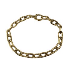 David Yurman 18K Yellow Gold Madison Link Bracelet #21017