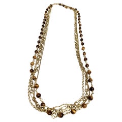 David Yurman 18K Yellow Gold Multi-Chain Four Strand Necklace