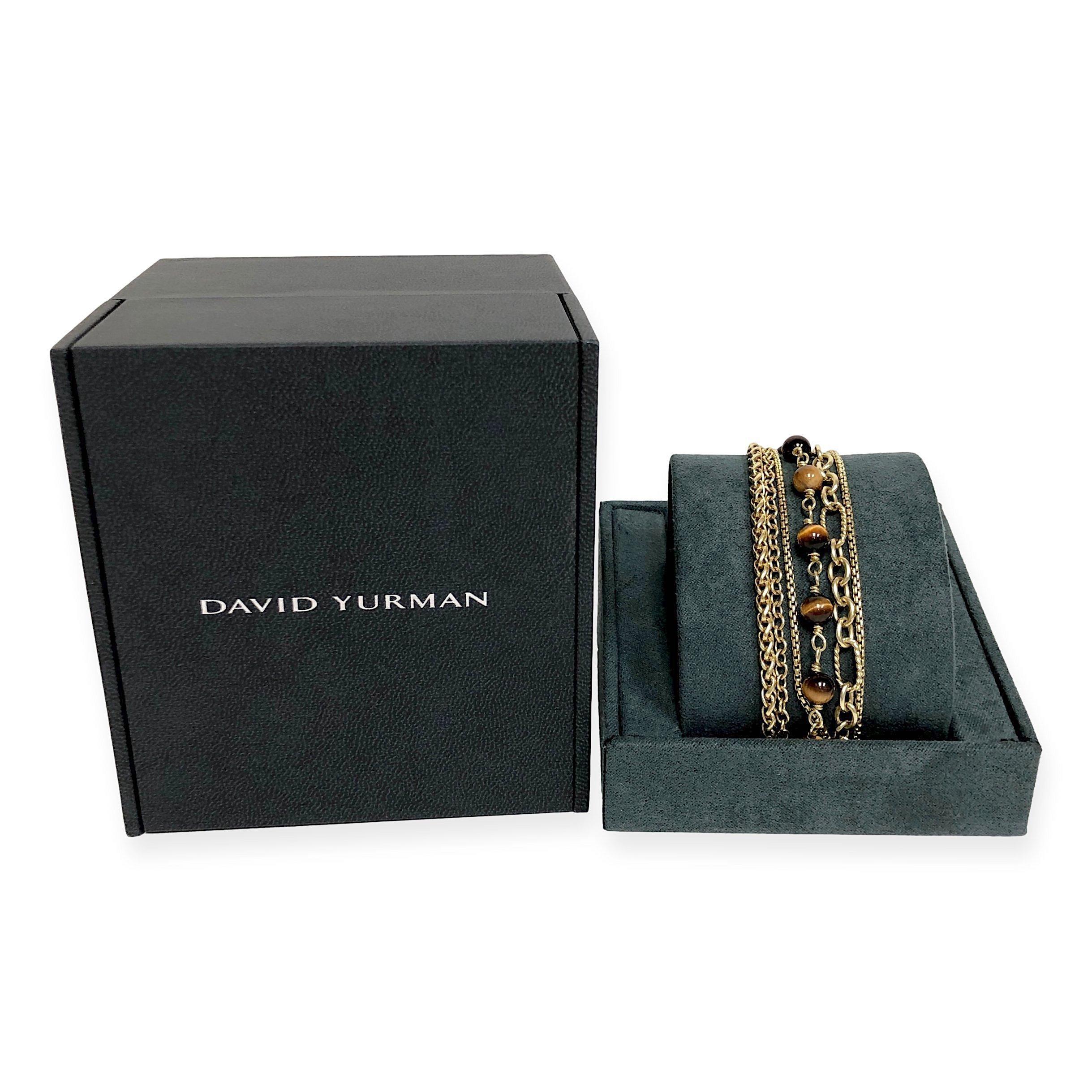 David Yurman 18K Yellow Gold Multi-Chain Six Strand Bracelet 1