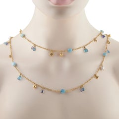 DAVID YURMAN 18K Yellow Gold Multi-Gemstone Necklace DY11-070626