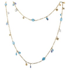 DAVID YURMAN 18K Yellow Gold Multi-Gemstone Necklace DY11-070626