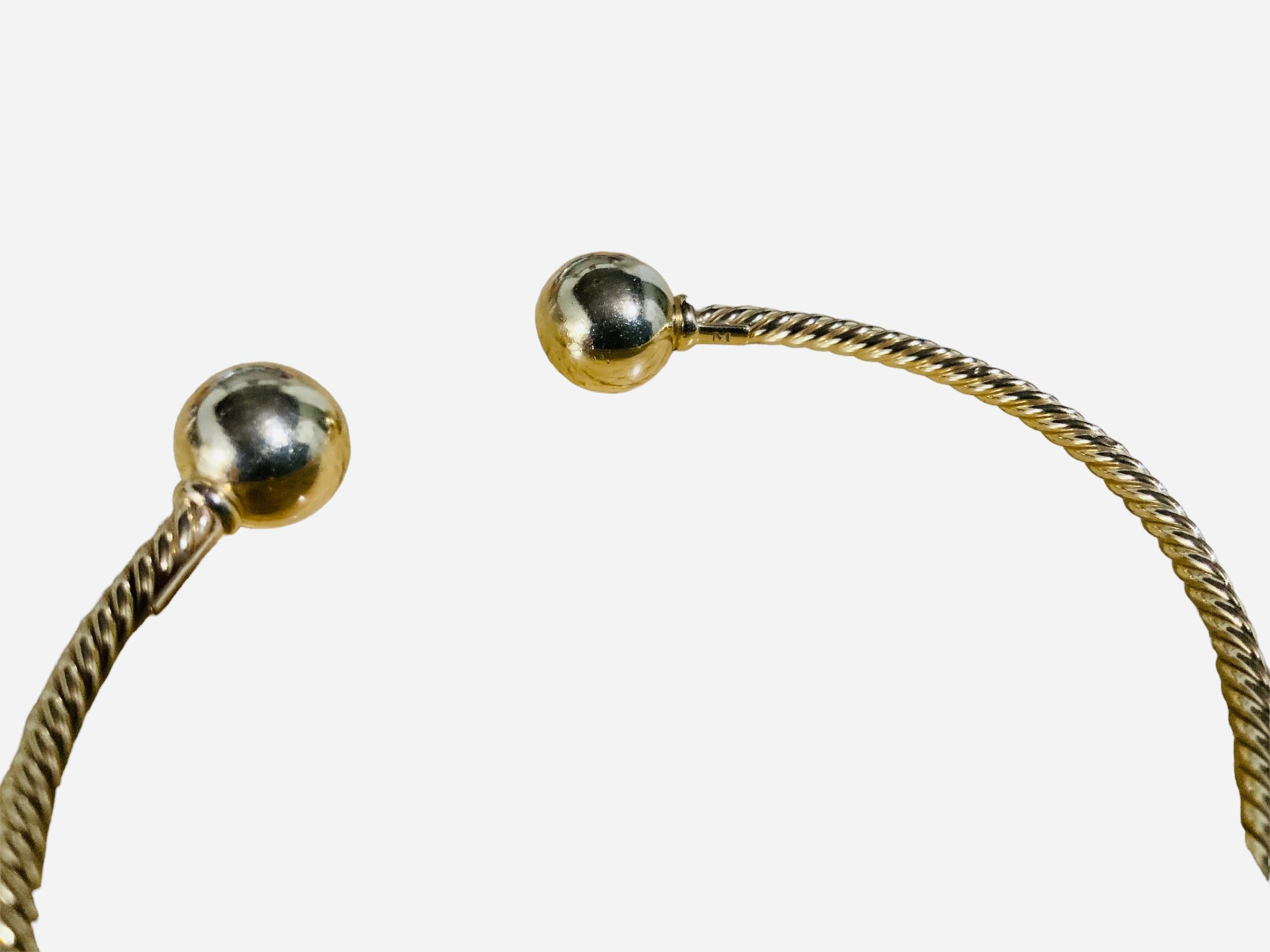 David Yurman Bracelet de perles Solari en or jaune 18 carats Bon état - En vente à Guaynabo, PR