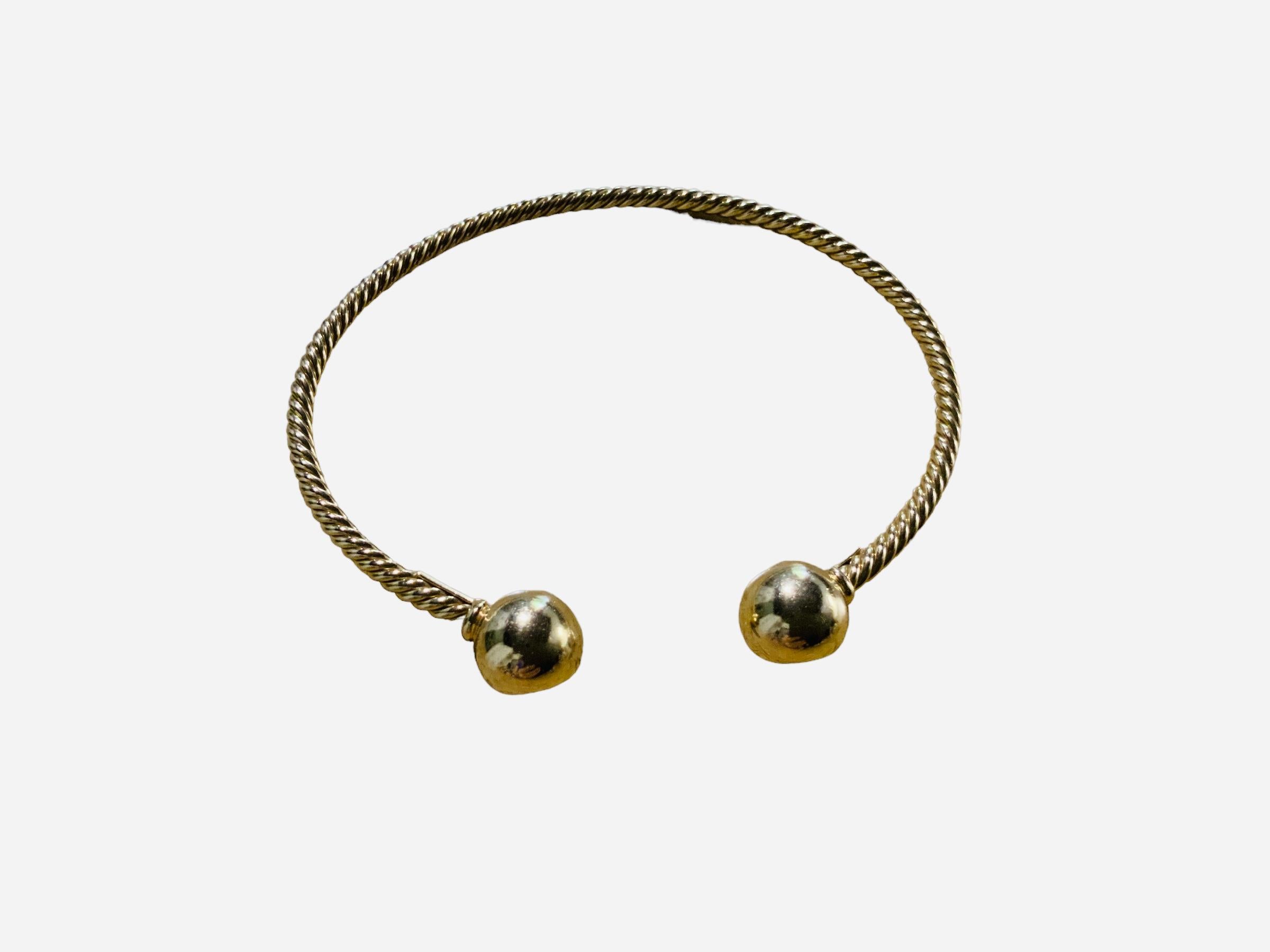 David Yurman Bracelet de perles Solari en or jaune 18 carats en vente 2
