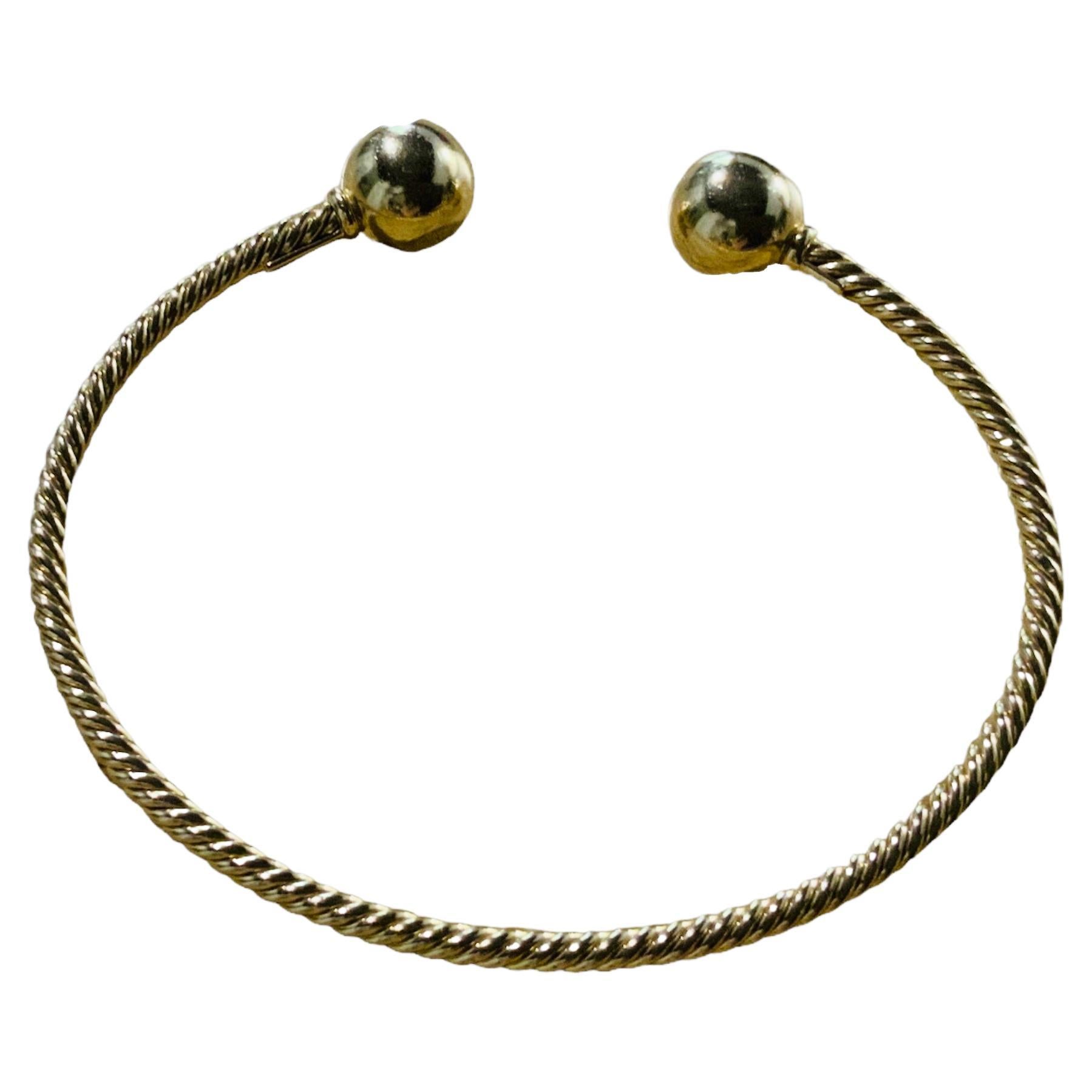 David Yurman Bracelet de perles Solari en or jaune 18 carats en vente