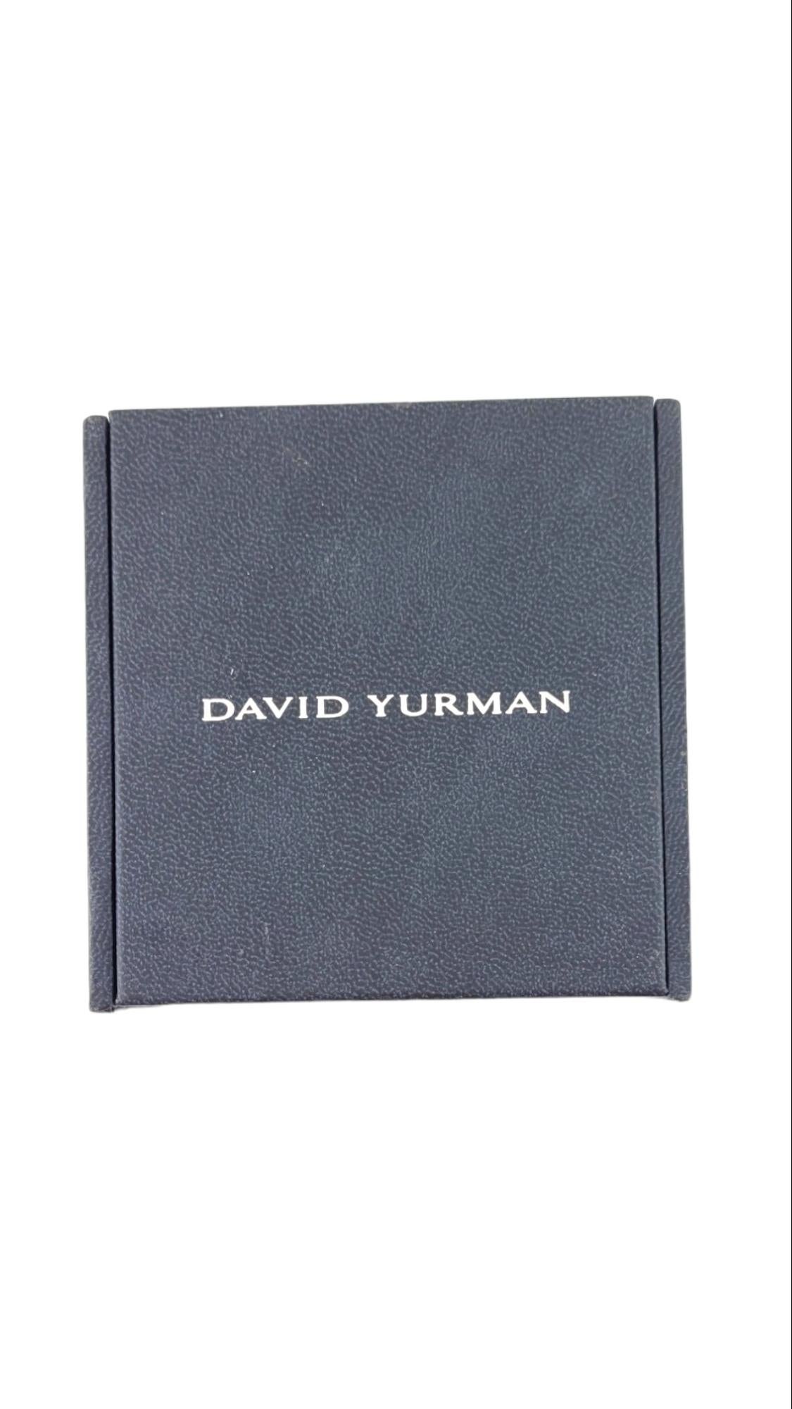 David Yurman 18K Yellow Gold Sterling Diamond Triple Loop Labyrinth Ring Box For Sale 4