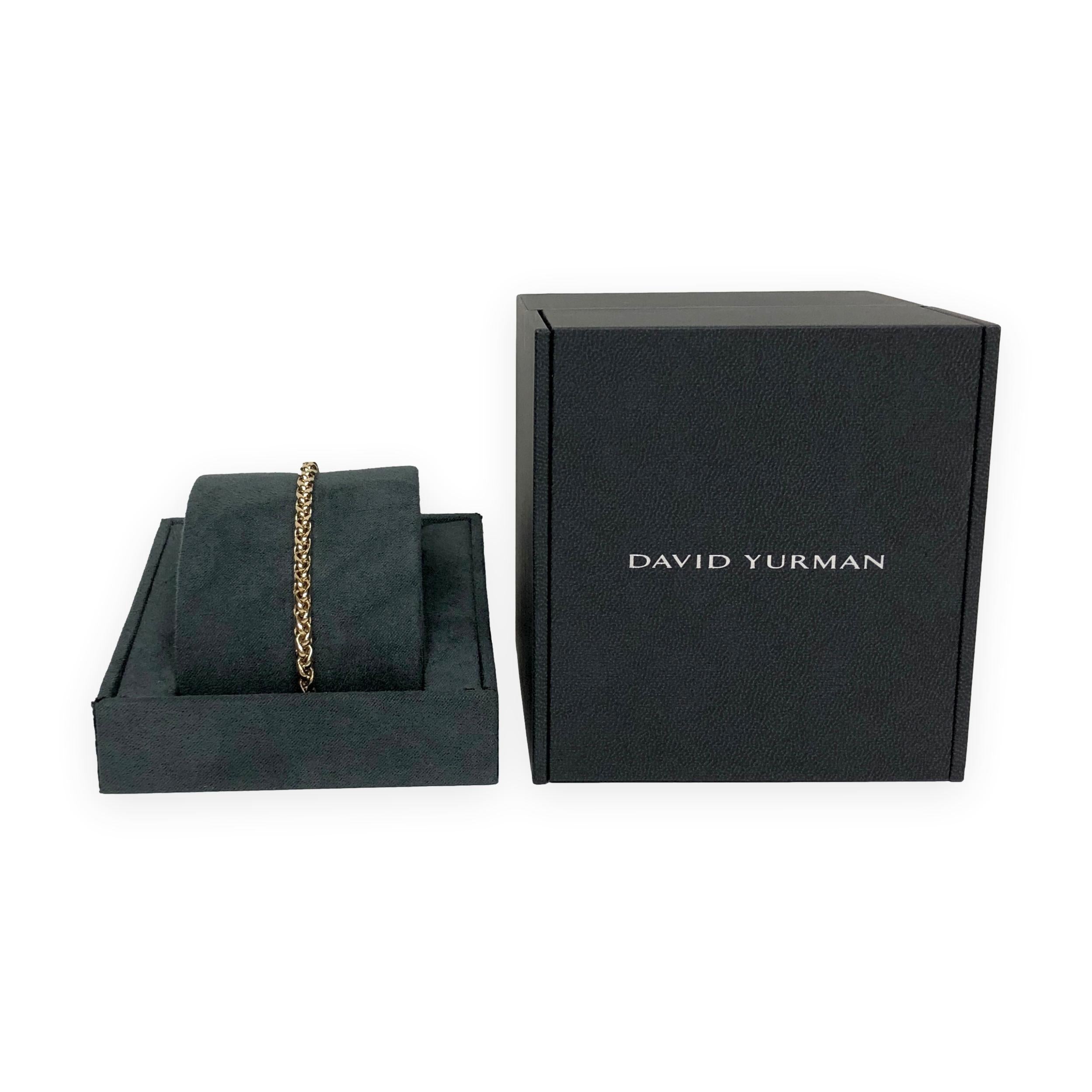 David Yurman - Bracciale a forma di grano in oro giallo 18 carati - 7,5