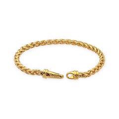 David Yurman 18K Yellow Gold Wheat Bracelet – 7.5"
