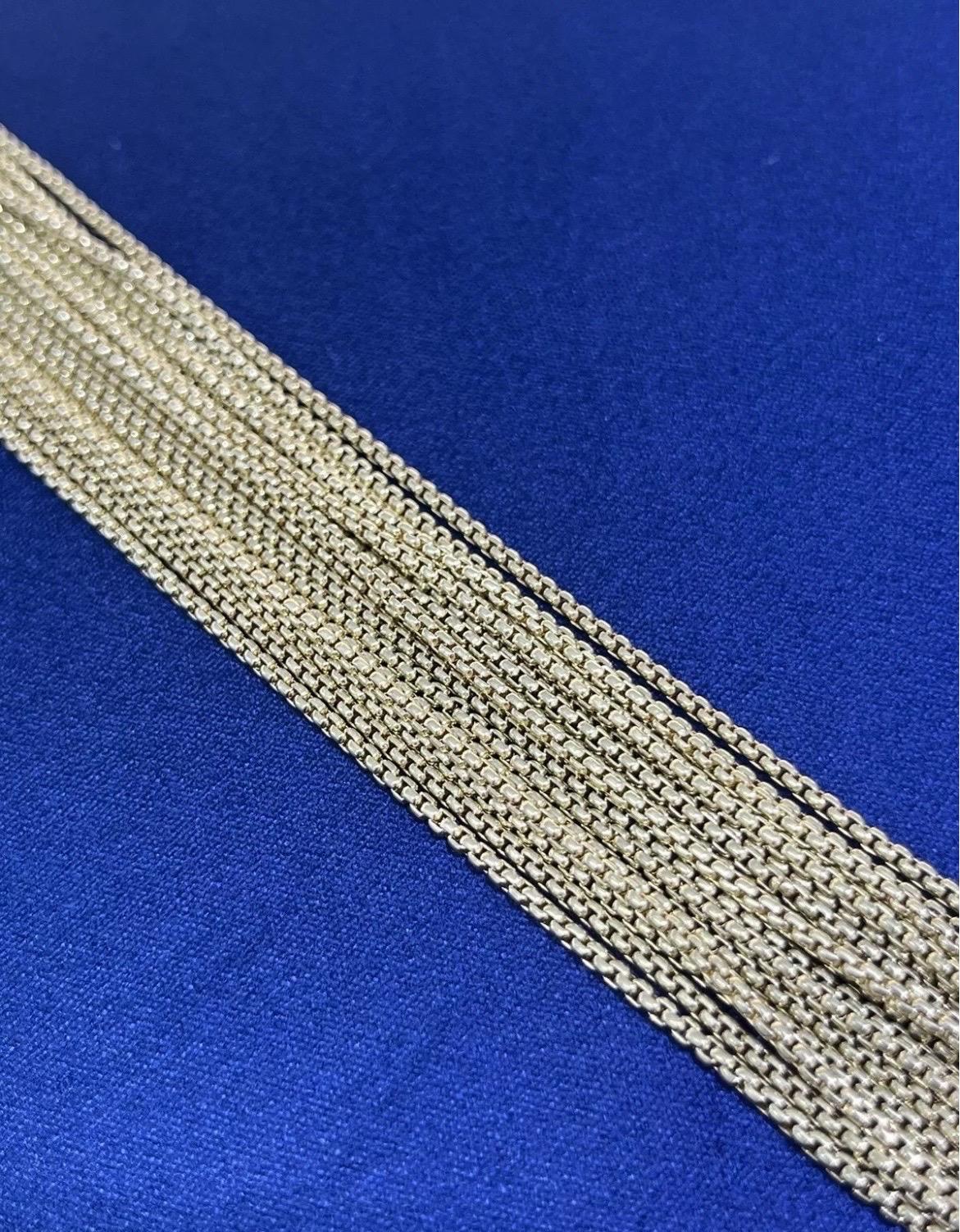 DAVID YURMAN Bracelet à maillons en or jaune 18 carats avec plusieurs boîtes en vente 2
