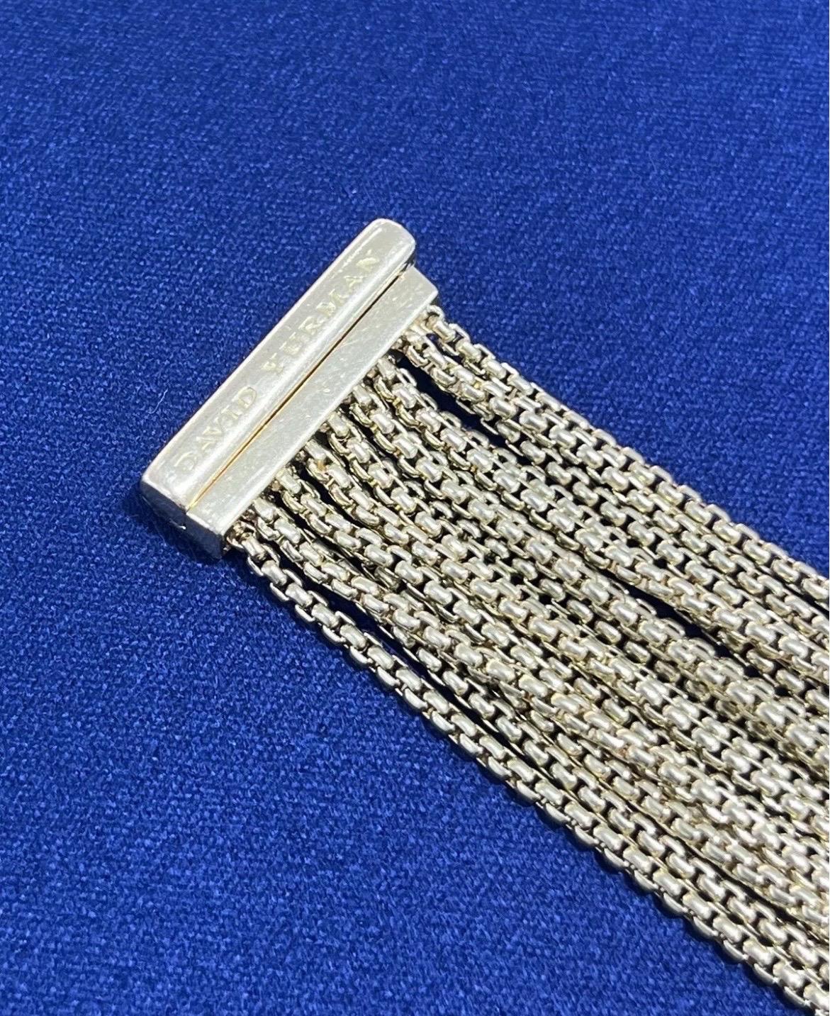 DAVID YURMAN Bracelet à maillons en or jaune 18 carats avec plusieurs boîtes en vente 4