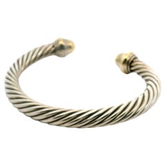 David Yurman 18KY and Silver Cable Bracelet David Yurman 18KY and Silver Cable Bracelet