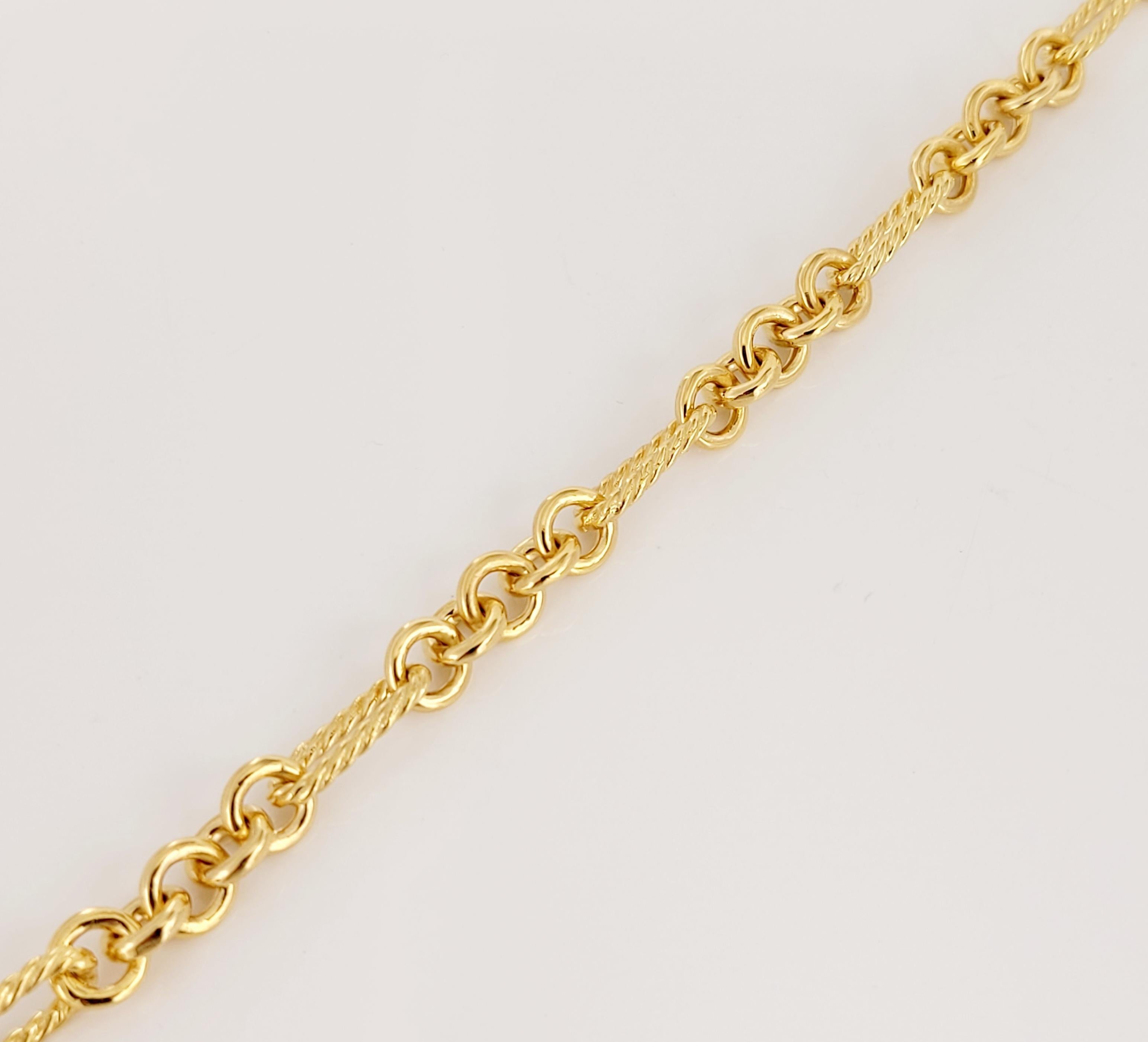gold bracelet link types