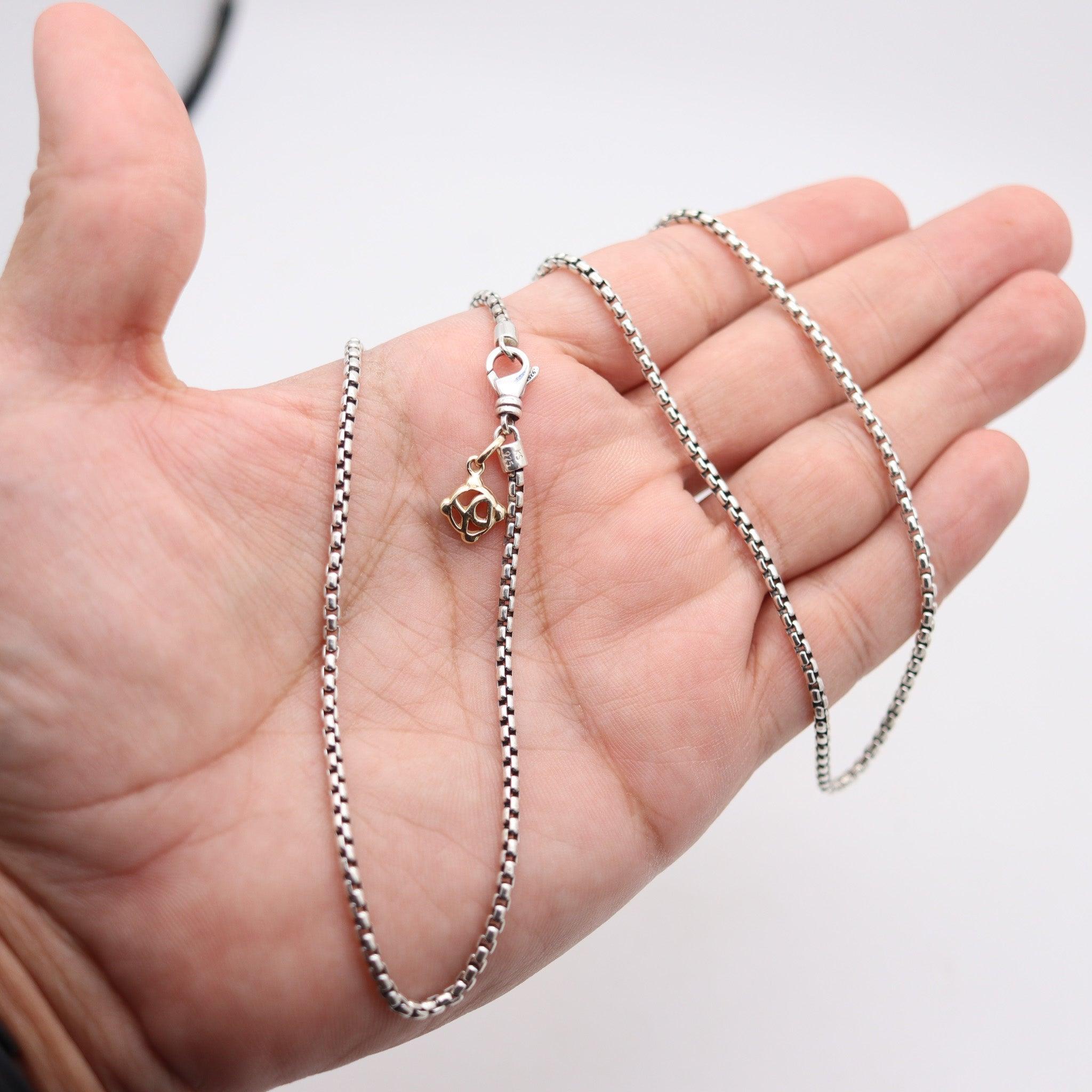 DAVID YURMAN 1990 Vintage Chain In .925 Sterling Silver And 18Kt Gold im Angebot 1