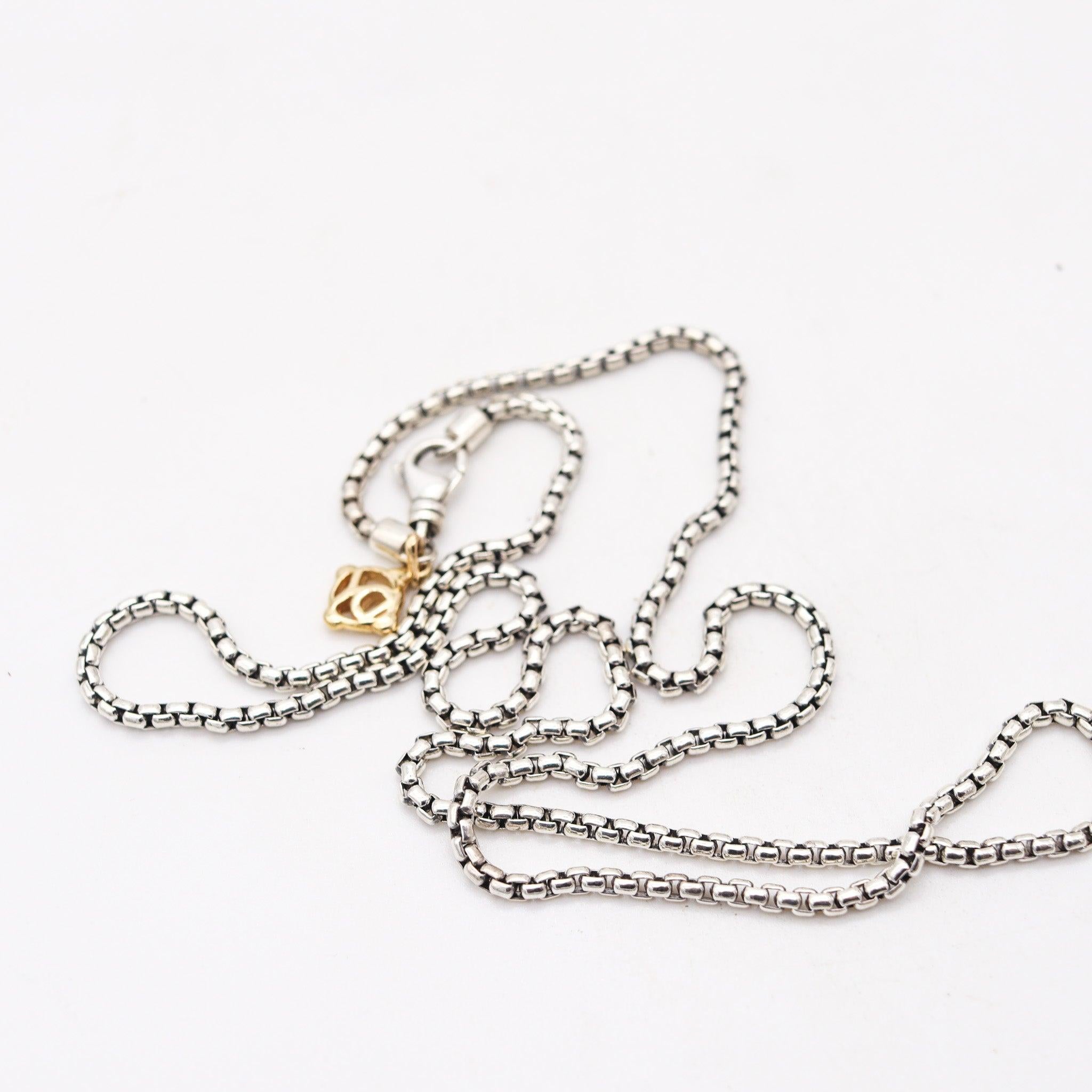 DAVID YURMAN 1990 Vintage Chain In .925 Sterling Silver And 18Kt Gold im Angebot 2