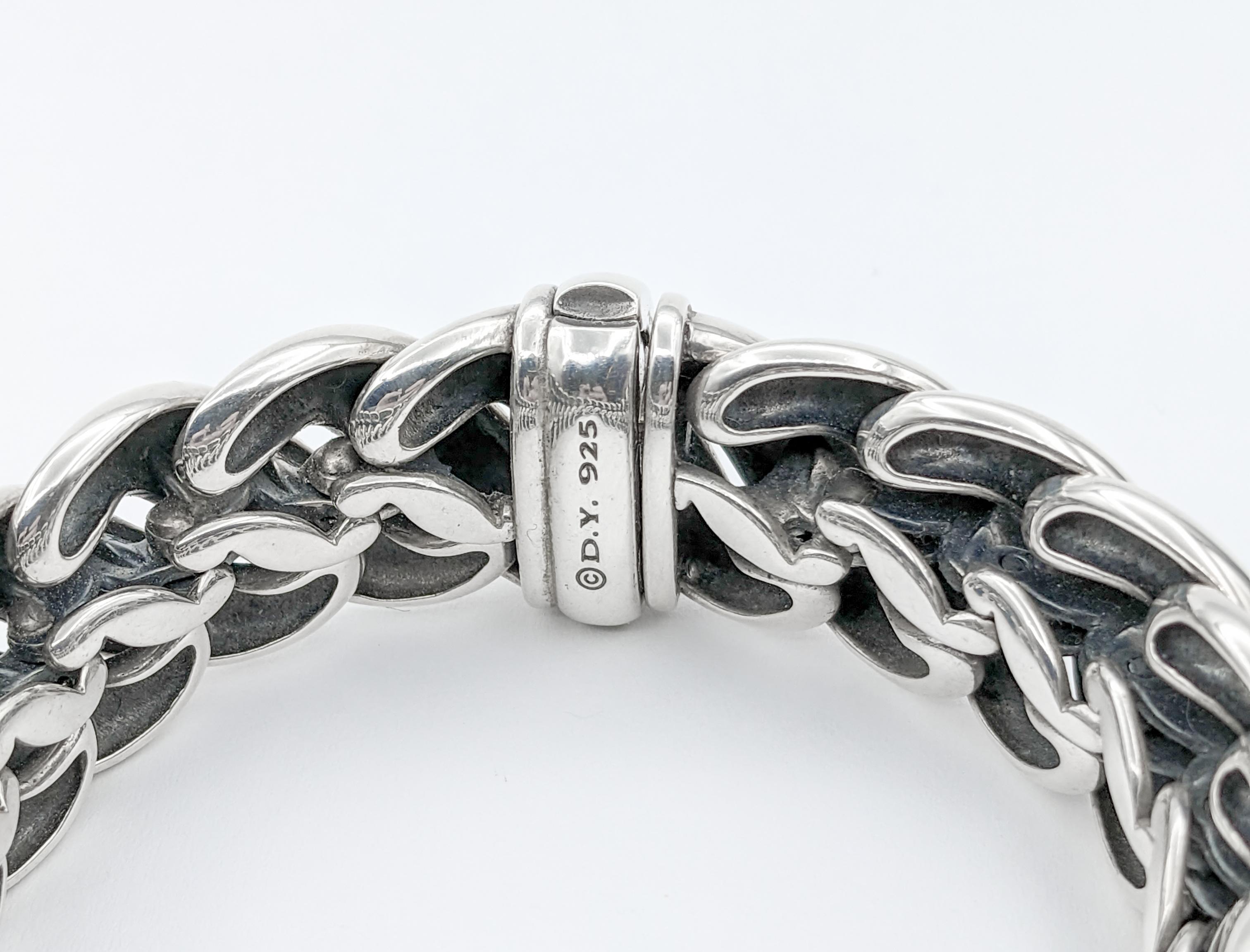 David Yurman 20 mm Hampton-Armband aus Sterlingsilber in Sterlingsilber für Damen oder Herren