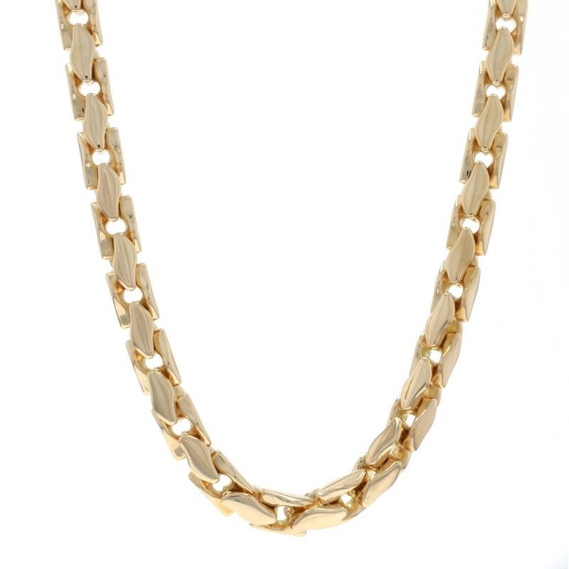 David Yurman 22" Fluted Chain Men
s Necklace - Yellow Gold 18k For Sale