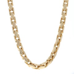 David Yurman 22" Fluted Chain Men
s Necklace - Yellow Gold 18k
