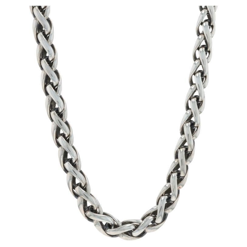 David Yurman 6mm Wheat Chain Necklace 16 1/2" - Sterling 925 Yellow Gold 14k