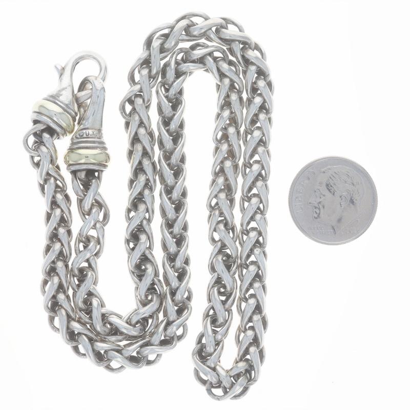 David Yurman Collier chaîne blé 6 mm 16 3/4