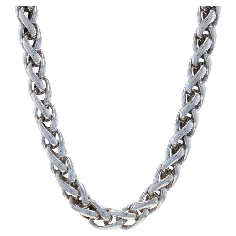 David Yurman 6mm Weizenkette Halskette 17 1/2" - Sterling 925 & Gelbgold 14k