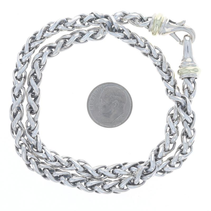Donna David Yurman 6mm Catena di grano Collana 17 1/4