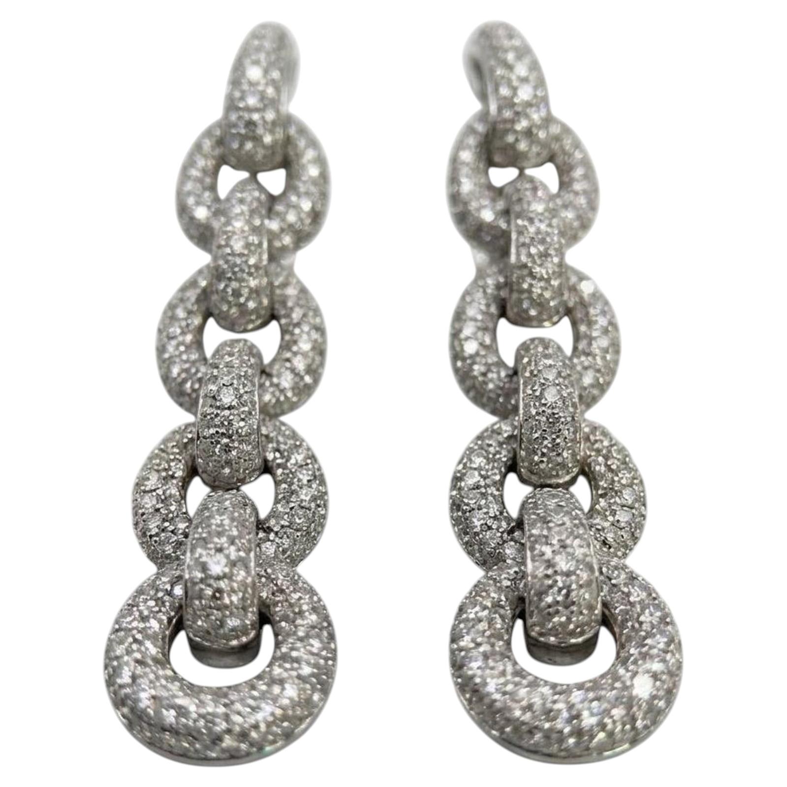 Pre-owned David Yurman 7 Carat Diamond Earrings In Multiple