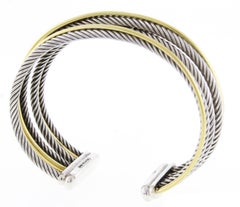 David Yurman 7 Row Crossover Wide Cuff Bracelet