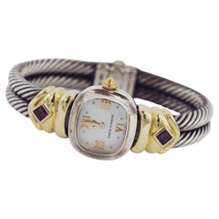 David Yurman 925 Orologio a cavo rinascimentale 14K