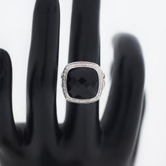 David Yurman 925 Onyx Diamond Albion Ring