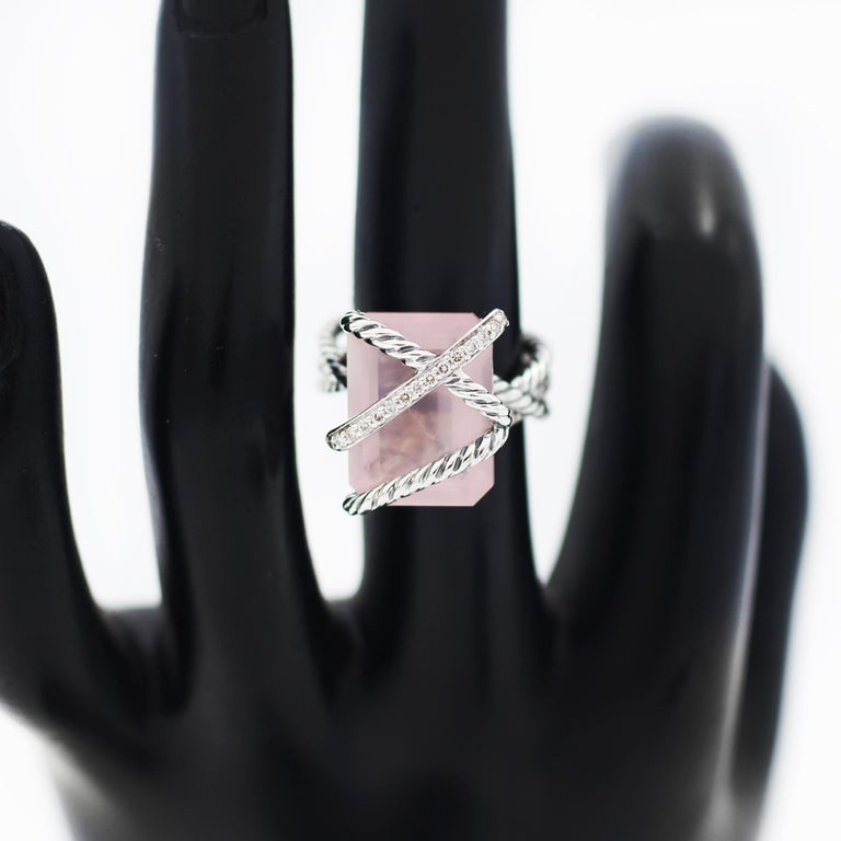 David yurman rose quartz ring hot sale