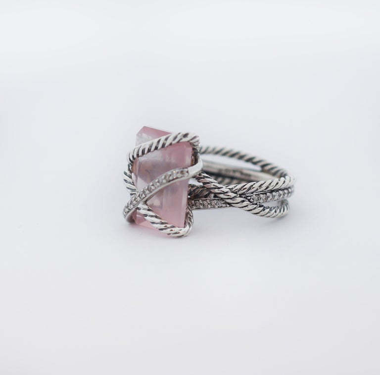 David yurman rose quartz ring discount