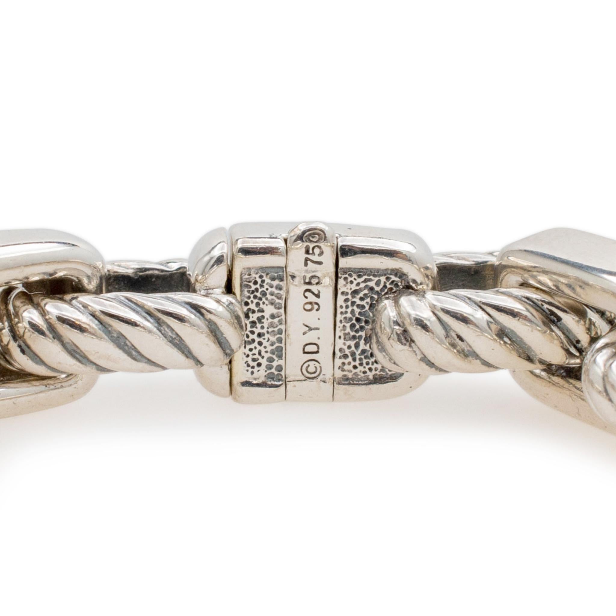 David Yurman 925 Sterlingsilber & 18K Gelbgold Madison Gliederkette Armband 1