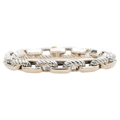 David Yurman 925 Sterlingsilber & 18K Gelbgold Madison Gliederkette Armband