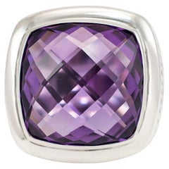 David Yurman 925 Sterling Silver Amethyst Albion Cocktail Ring