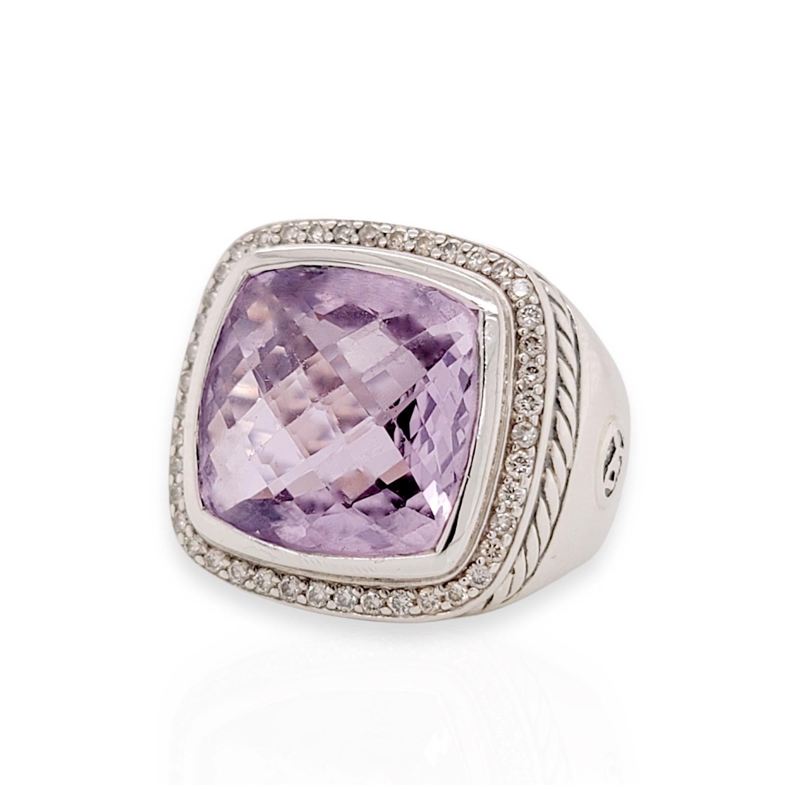 100% Authentic, 100% Customer Satisfaction

Top: 20 mm

Band Width: 5.5 mm

Metal: 925 Sterlings Silver

Size: 6

Hallmarks:  925  DY

Total Weight: 13.9 Grams

Stone:  Diamonds

Condition: Pre Owned

Estimated Retail Price: $1800

Stock Number: U410