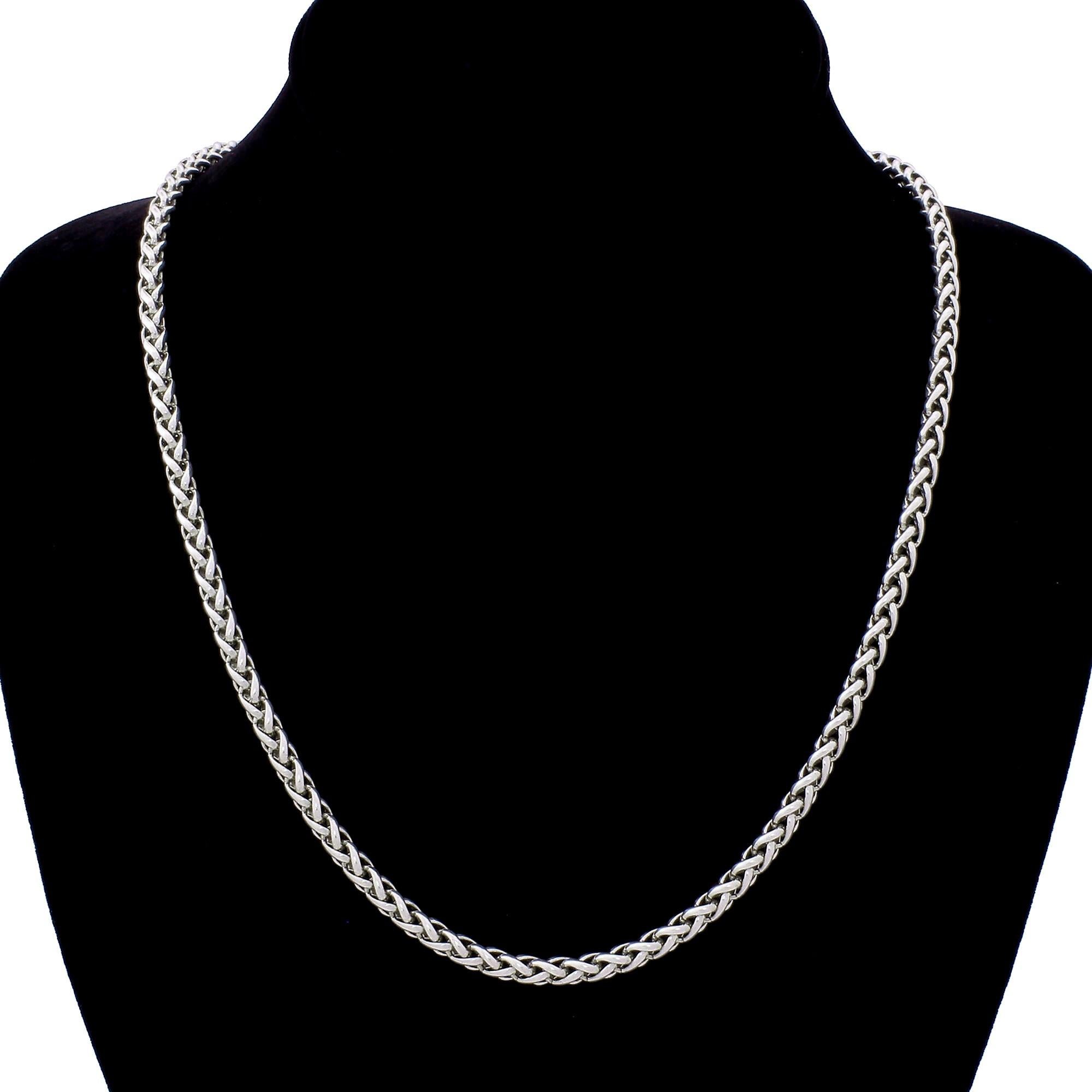 Women's David Yurman 925 Sterling Silver Wheat Chain Rope Necklace 37.5 Gram