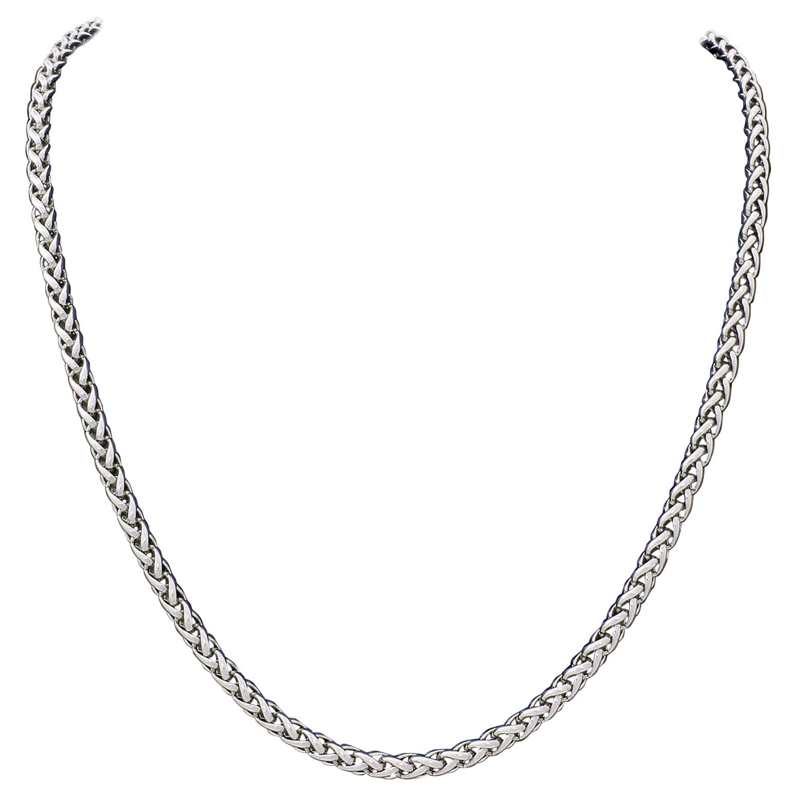 David Yurman 925 Sterling Silver Wheat Chain Rope Necklace 37.5 Gram