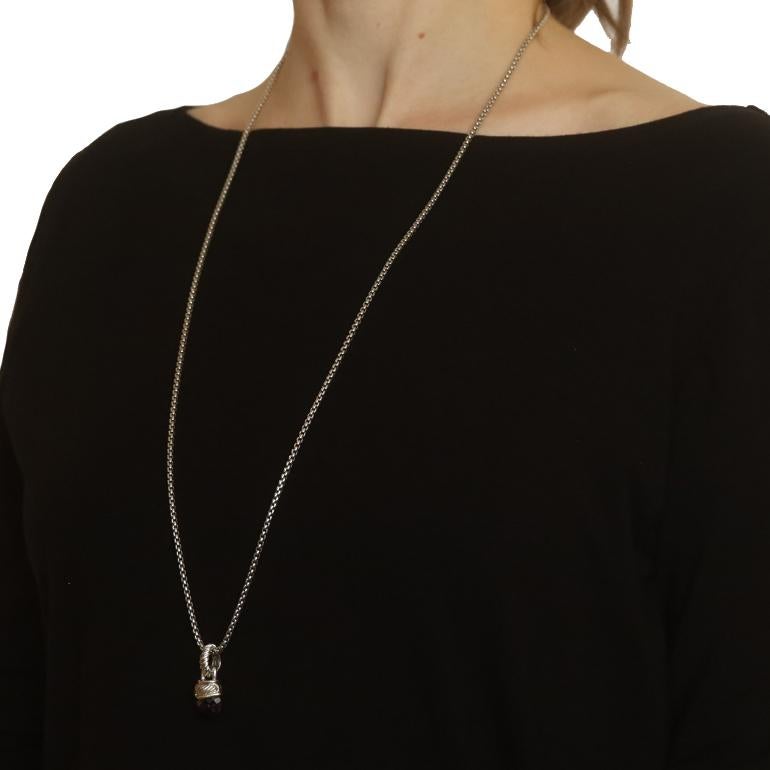 Taglio briolette David Yurman Collana con ghianda e ametista 32