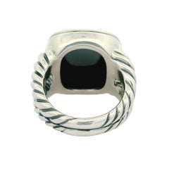 Anillo David Yurman Albion de 14 mm con hombros de cable partido de hematites