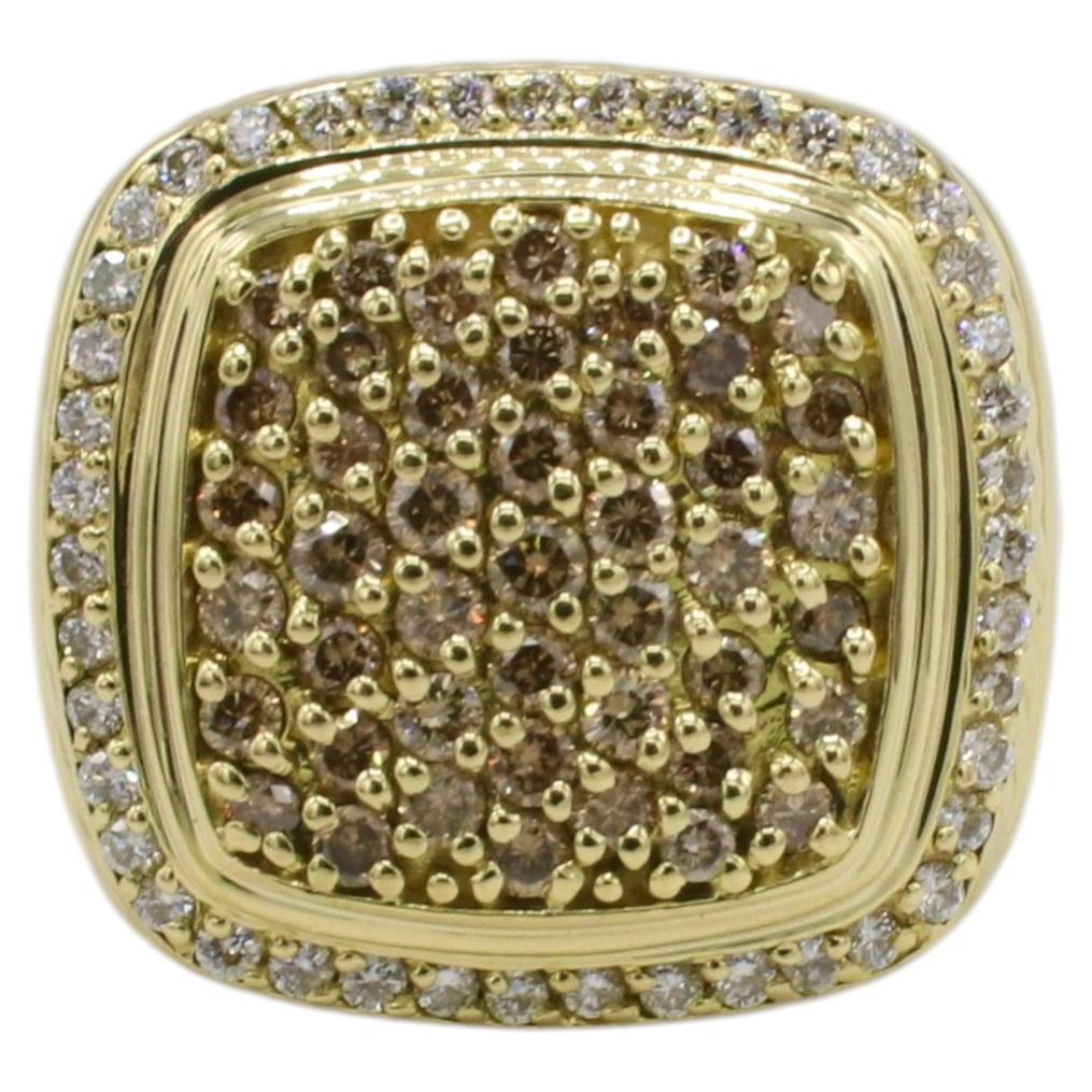 David Yurman Albion 18 Karat Yellow Gold Diamond Statement Cocktail Dome Ring