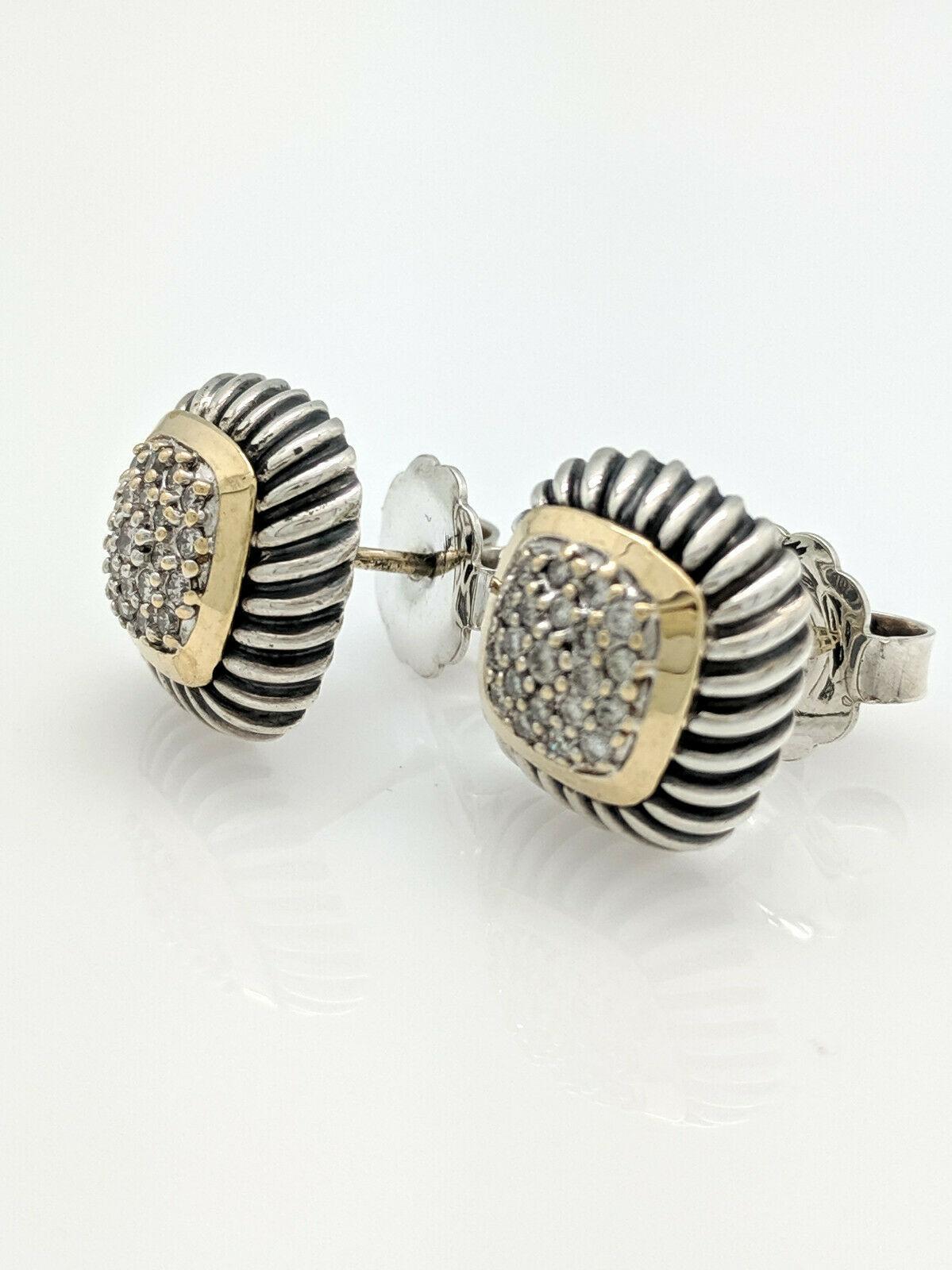 david yurman pave diamond earrings