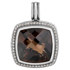 David Yurman Pendentif en argent sterling de la collection Albion avec quartz et diamants