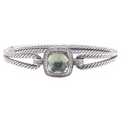 David Yurman Albion Diamond & Prasiolite Sterling Silver Bracelet