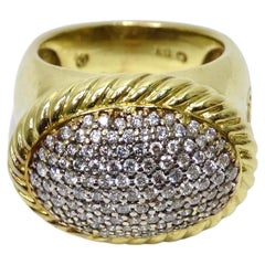David Yurman Albion Diamond Ring in 18k Gold