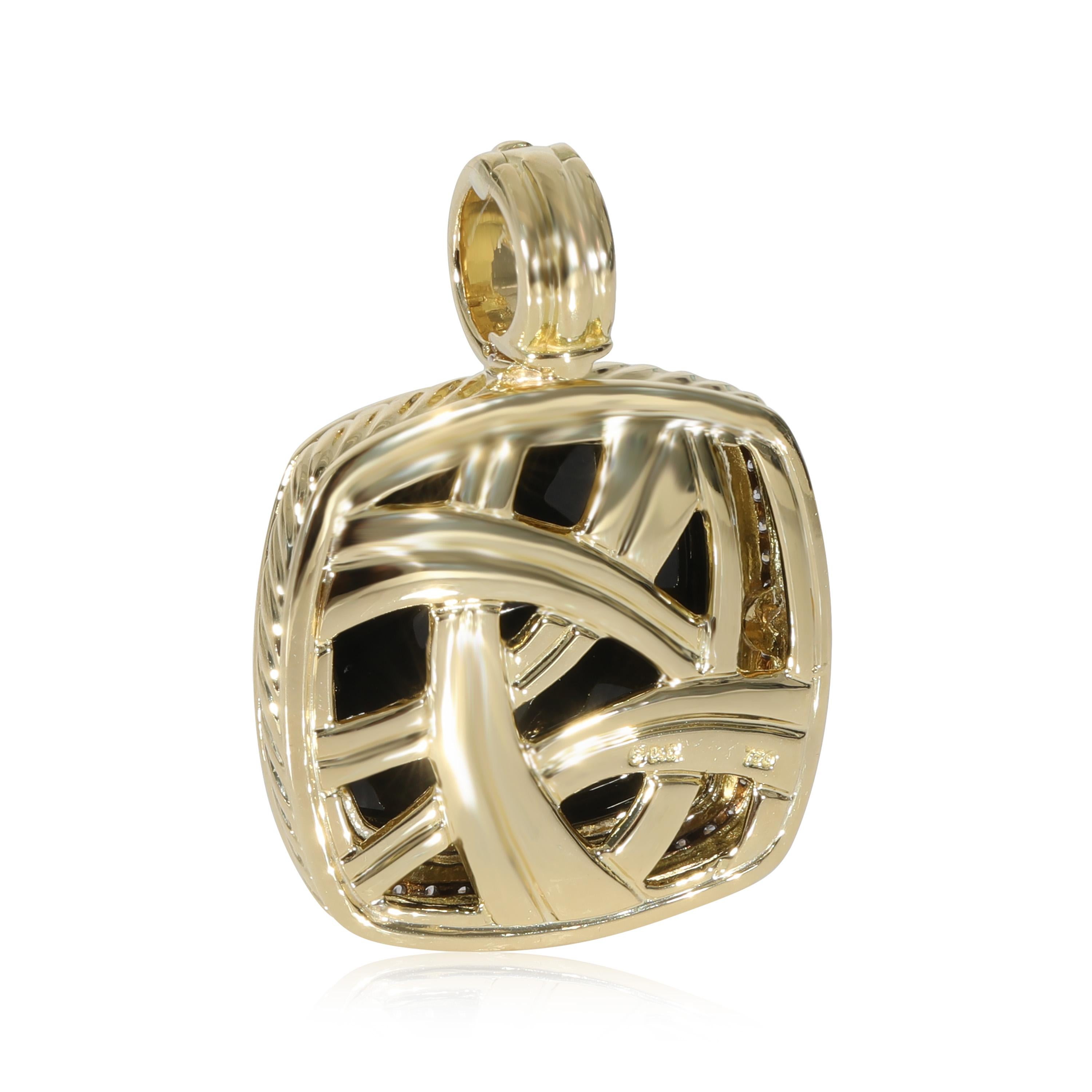 David Yurman Albion Onyx Diamond Enhancer Pendant in 18k Yellow Gold 0.50 CTW

PRIMARY DETAILS
SKU: 130486
Listing Title: David Yurman Albion Onyx Diamond Enhancer Pendant in 18k Yellow Gold 0.50 CTW
Condition Description: Introduced in 1994 and one