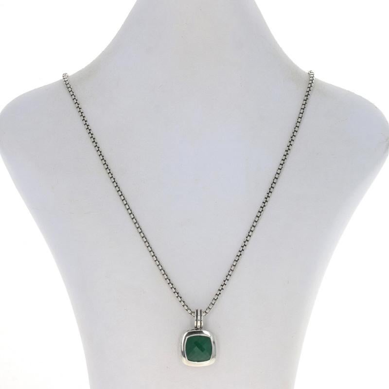 David Yurman Albion Onyx Enhancer Anhänger Halskette 31 3/4
